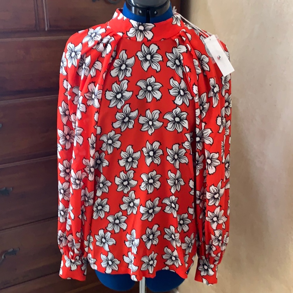 NWT Anne Fontaine ‘Segolene flowered print’ silk blouse.